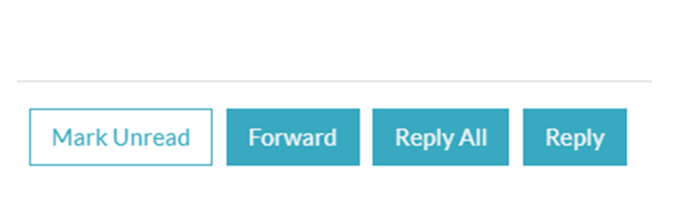 A message with four buttons for “Mark Unread”, “Forward”, “Reply All”, and “Reply”.