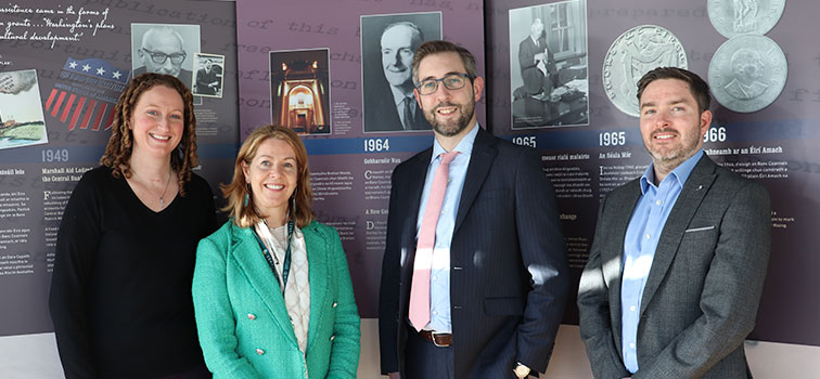 Research Affiliate Rhys Bidder (King’s College London) meeting Anne Marie McKiernan, Gillian Phelan and Philip Dempsey from Central Bank of Ireland to discuss Payments, Central Bank Digital Currencies and Rhys’ research